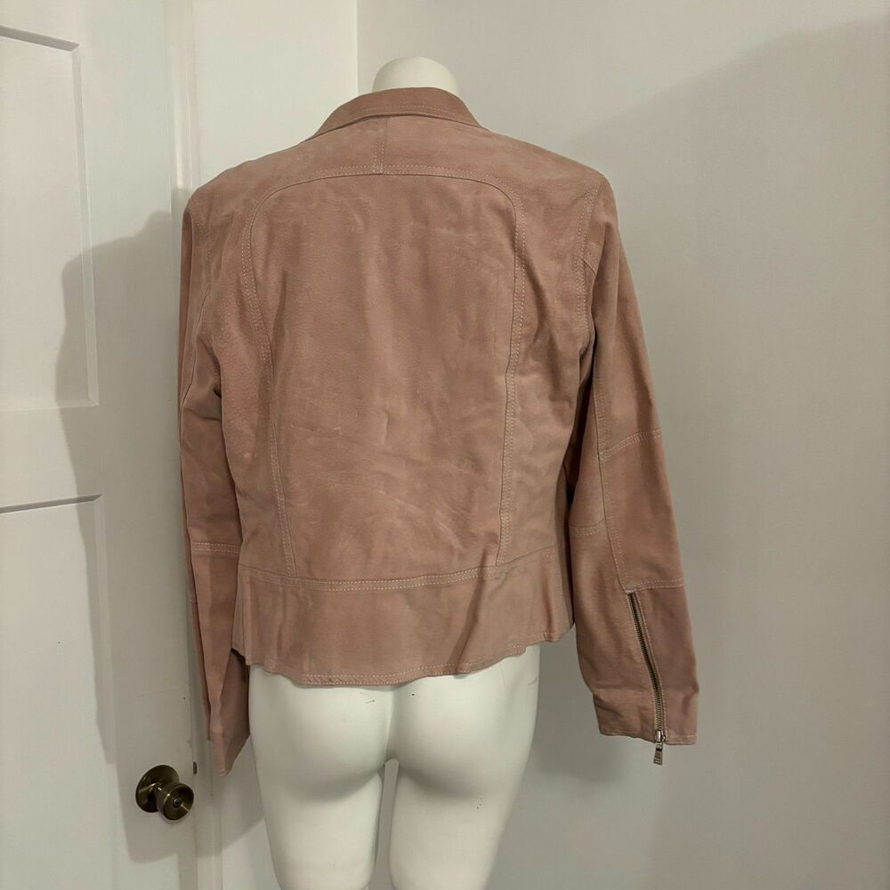 Marc New York Andrew Marc size Medium Dusty Light Pink 100% Leather Jacket - Picture 3 of 7